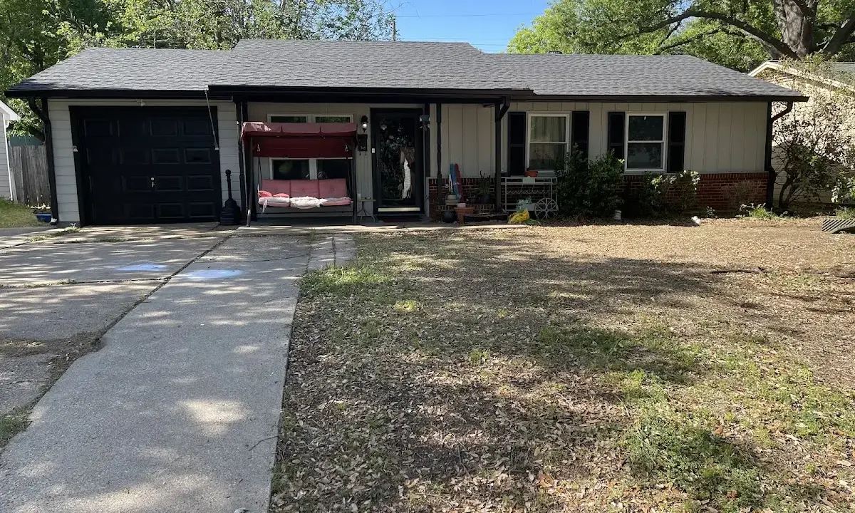 Asphalt Shingle Roof Repair crew at work on a residential roof in Page